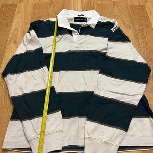 Abercrombie & Fitch Rugby Polo Long Sleeve Shirt Size Medium